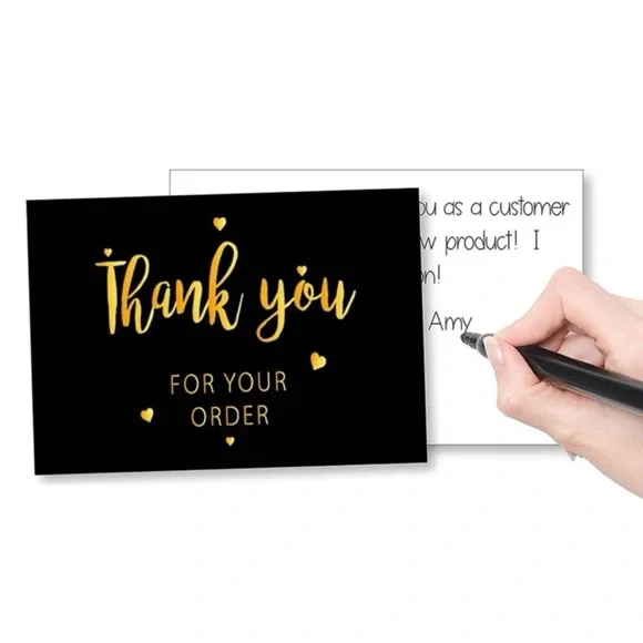 50 Thank You Multi 6 Designs Insert Cards - Picture 2 of 7